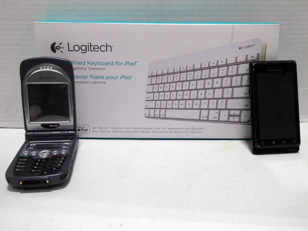 New Logitech Wired Keyboard for Ipad and 2 Older Cell (1 of 3)