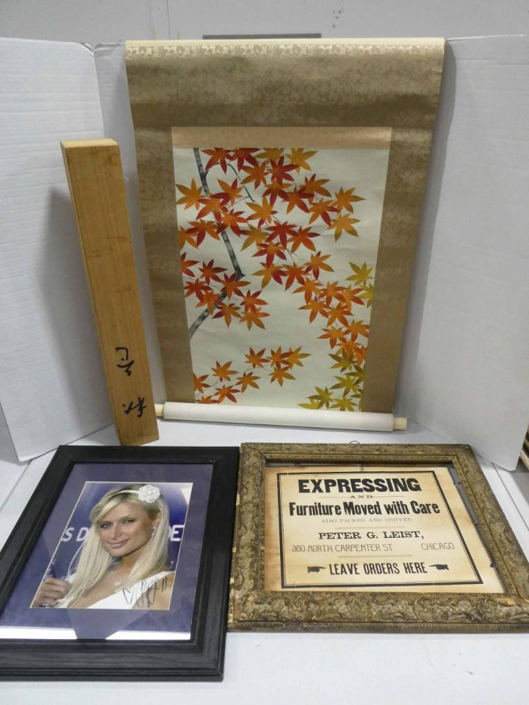 Misc Lot incl Signed Paris Hilton Picture - NO COA , (1 of 2)