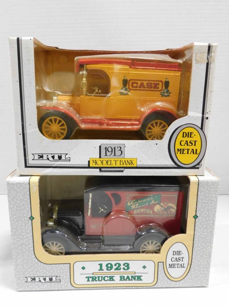 2 New in Box Ertl Die Cast Metal Coin Banks incl 1913 (1 of 4)