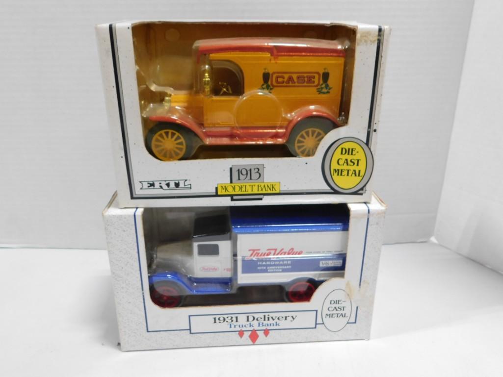 2 New in Box Ertl Die Cast Metal Coin Banks incl 1931 (1 of 4)