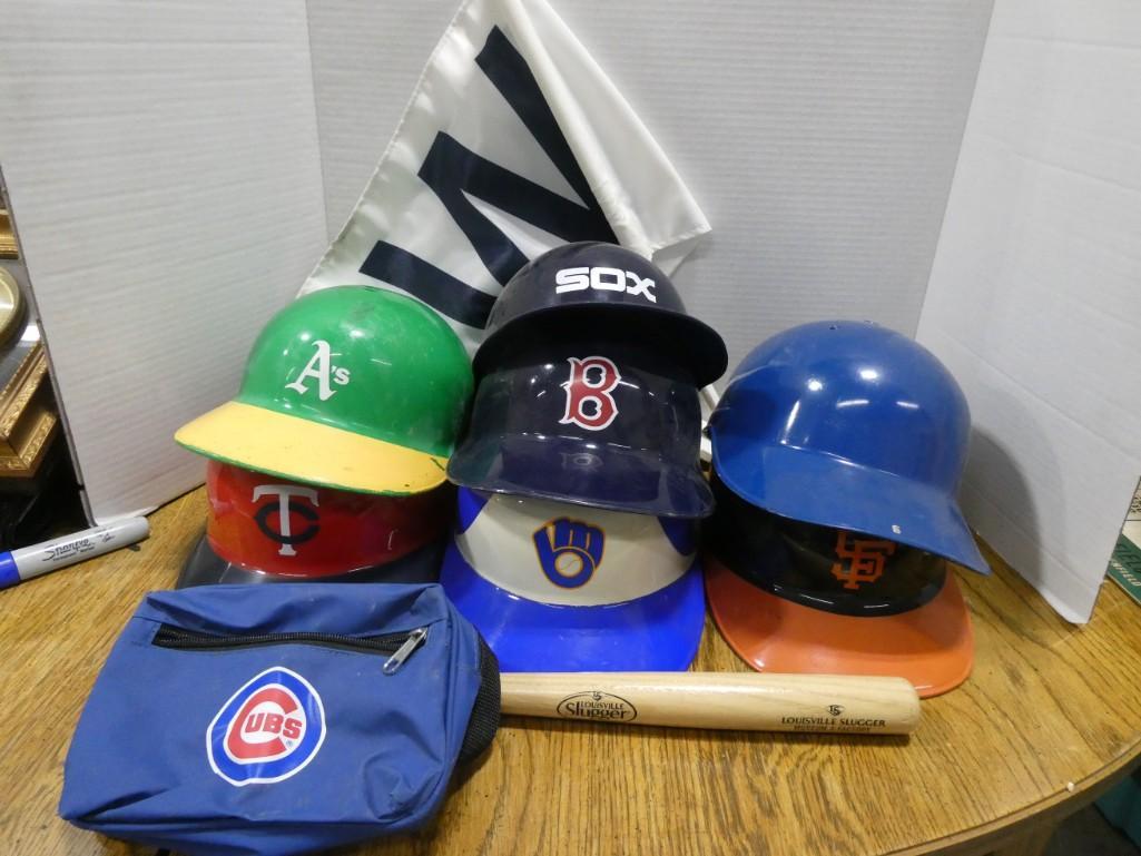 Sports Lot incl Batting Helmets , W Flag , Mini (1 of 1)