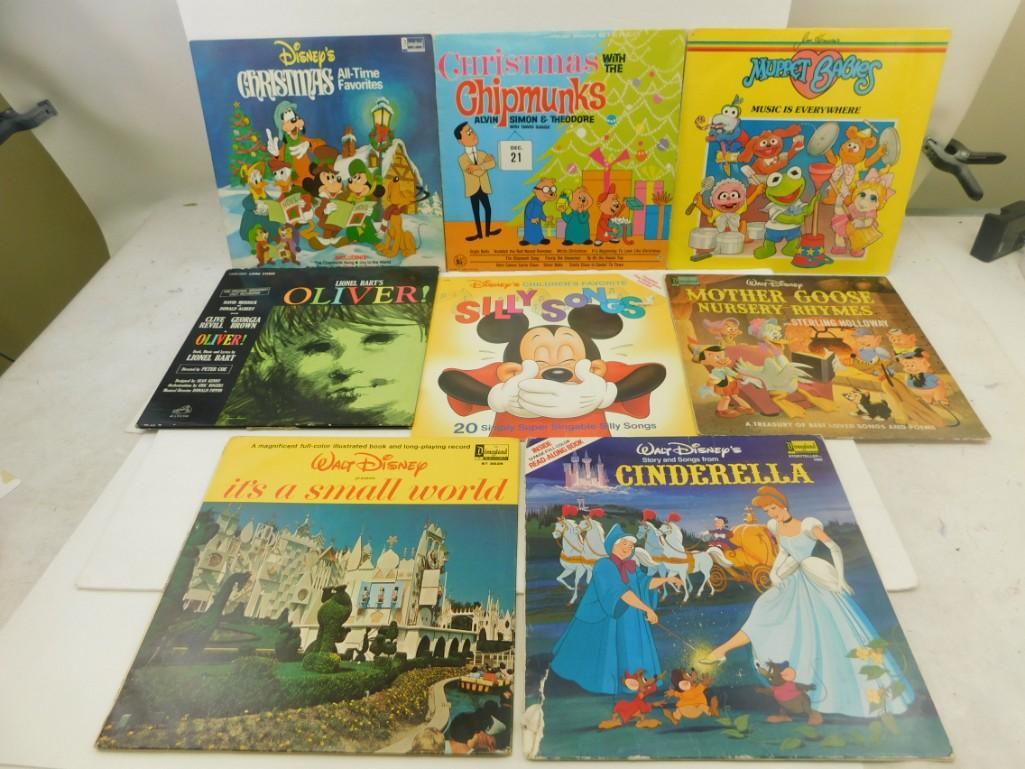 Lot of Children's Vinyl Records including Walt Disney (1 of 4)