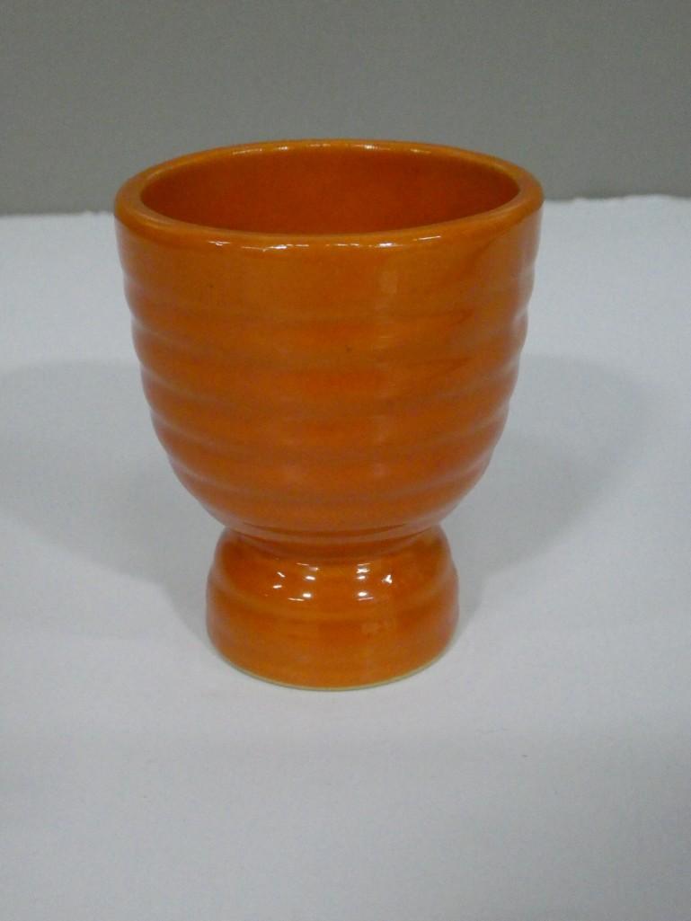 Bauer Egg Cup: Bauer Egg Cup . This is a Ringware egg cup made in 1930's and is orange. It is very hard to find in this condition.