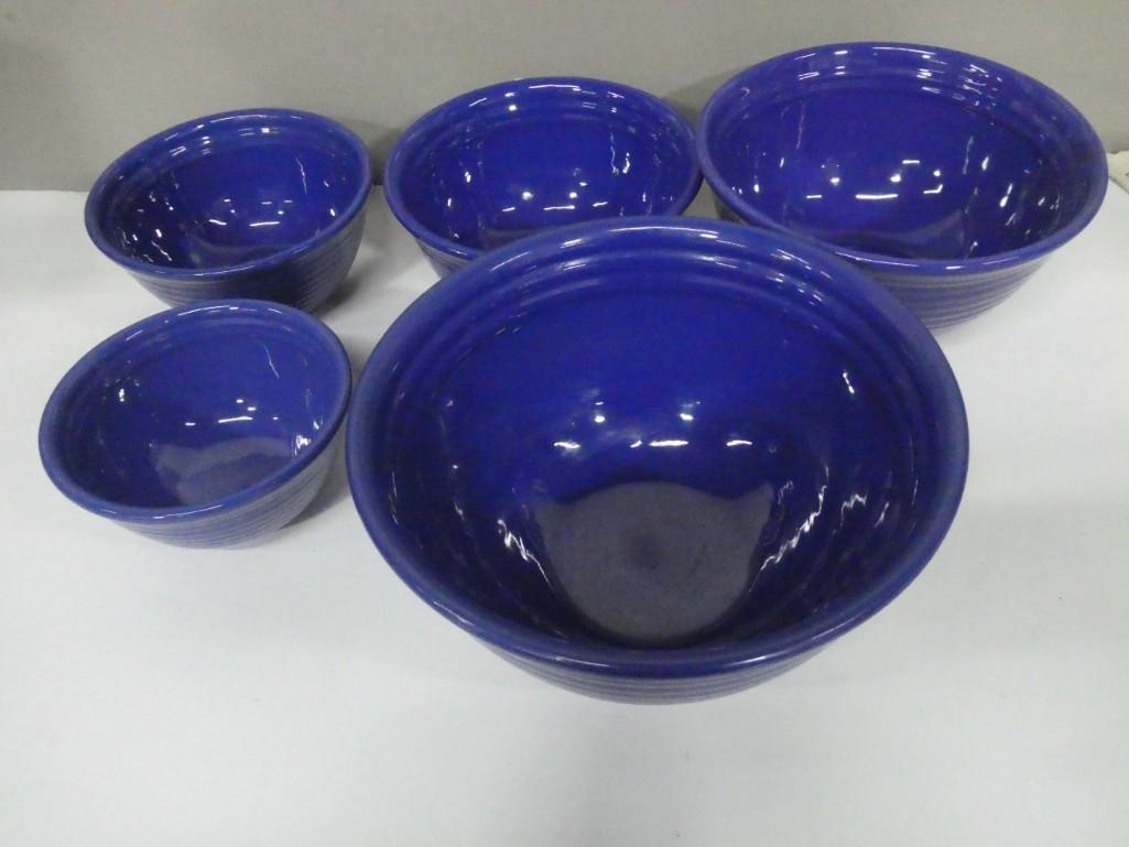 Set of 5 Bauer Ringware Nesting Mixing Bowls (1 of 9)