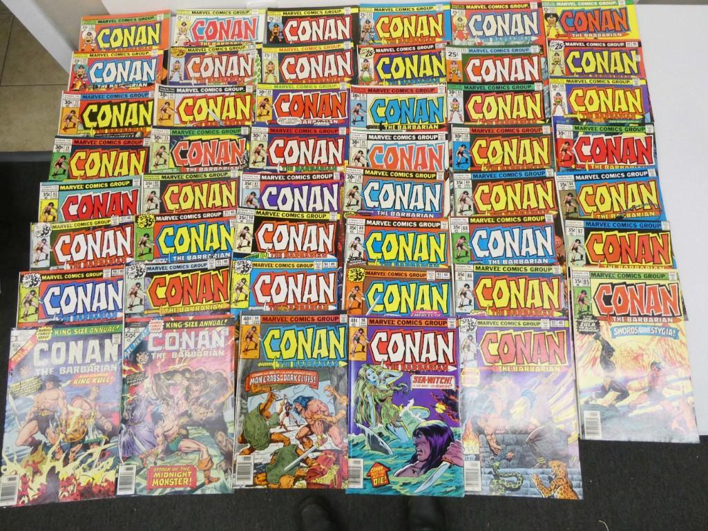 47 Conan the Barbarian Marvel Comic Books 25 cent to 40 (1 of 3)