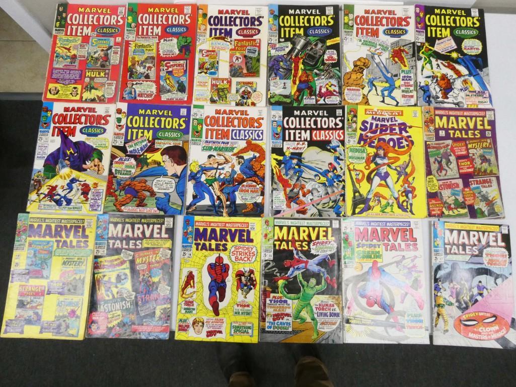 18 Comics incl Marvel Collectors' Item , Marvel Tales , (1 of 3)