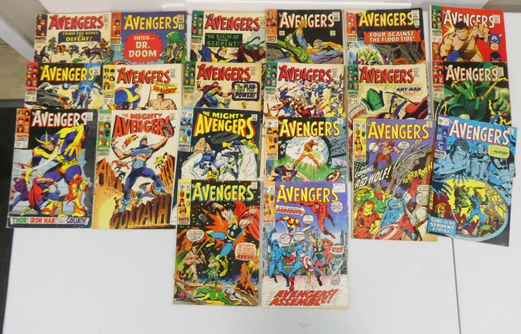 20 The Avengers Marvel Comics 12 cent and 15 cent (1 of 3)