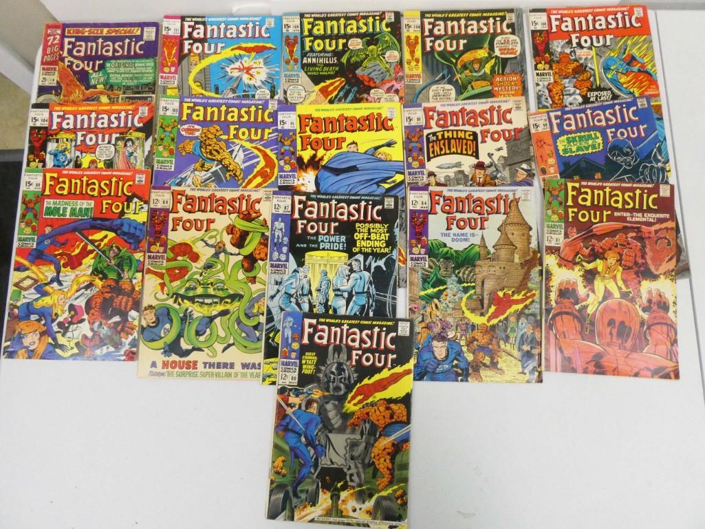 16 Fantastic Four Comic Books Mostly 12 and 15 cent (1 of 4)