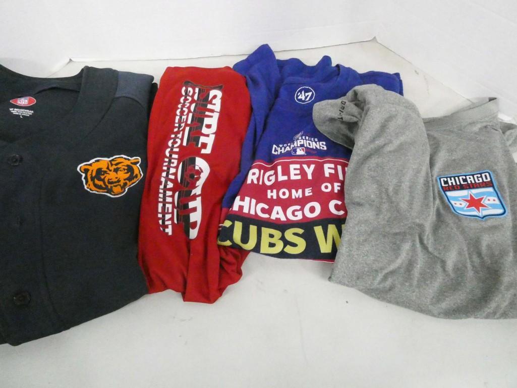 4 Sports Shirts incl Chicago Cubs , Chicago Red Stars , (1 of 5)