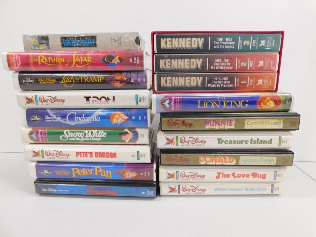 Mostly Walt Disney VHS Tapes incl Tron , Cartoon (1 of 4)