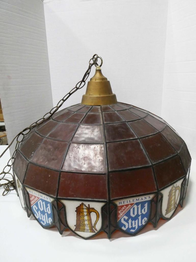 Vintage Old Style Beer Hanging Swag Lamp or Light (1 of 3)