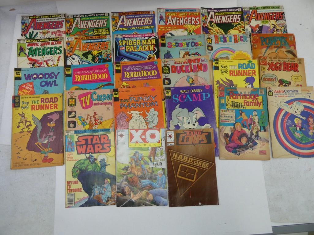 Lot of 27 Assorted Comic Books including The Avengers, (1 of 4)