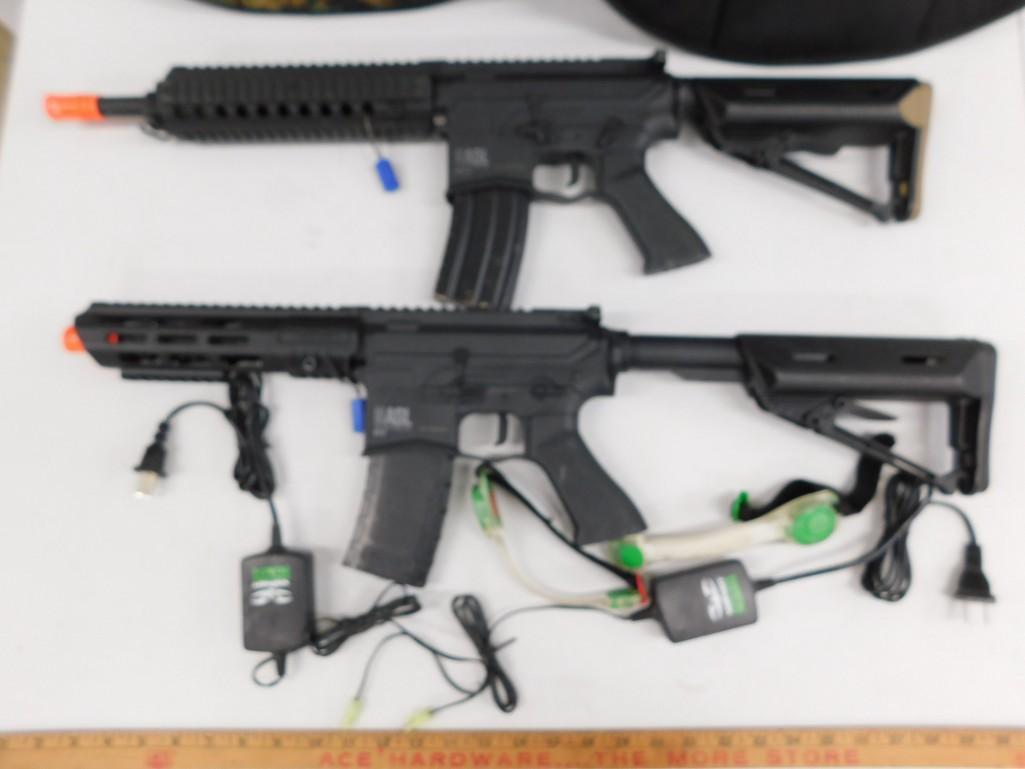 2 Valken Airsoft Guns and 2 Vests (1 of 4)