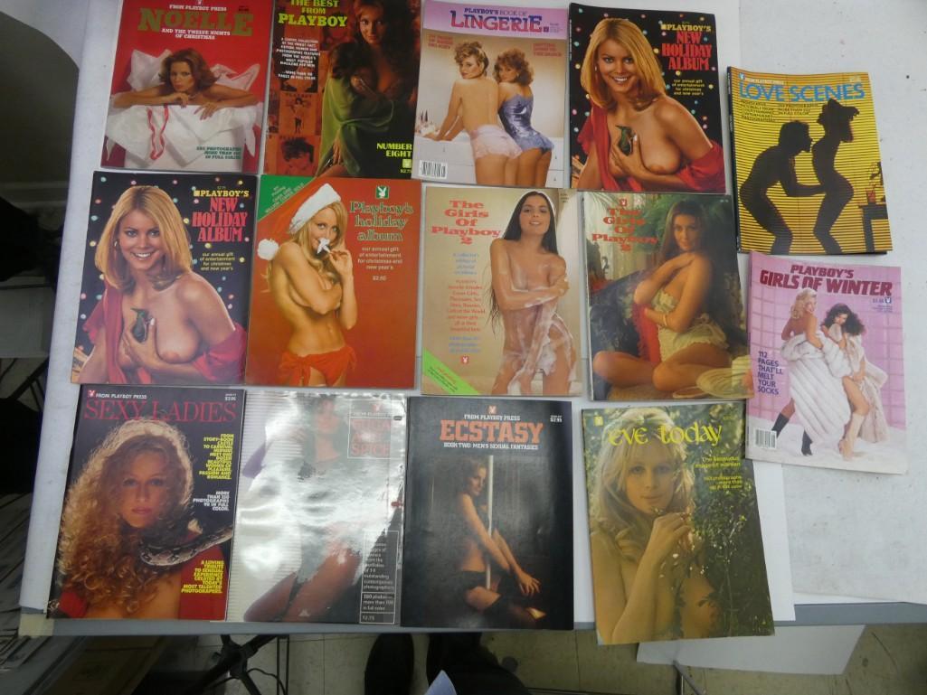 Lot of 14 Playboy Magazine Supplemental Issues: Lot of 14 Playboy Magazine Supplemental Issues Includes Noelle, The Best from Playboy, Book of Lingerie, New Holiday Alubm, Love Scenese, Girls of Playboy, Girls of Winter, Sexy Ladies, Sugar and Spic