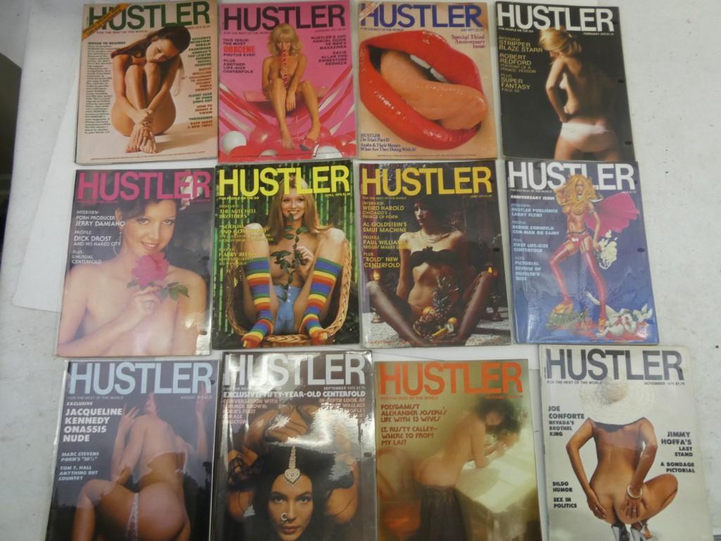 Lot of 12 Assorted Hustler Magazines (1 of 3)