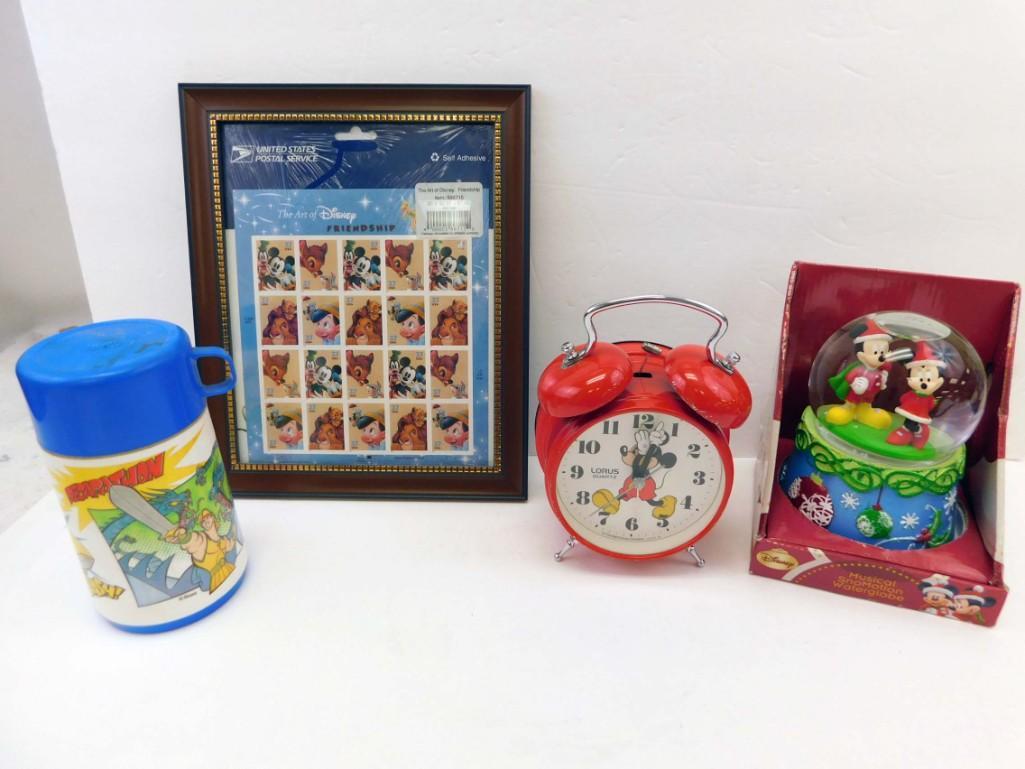 Disney Lot incl Snow Globe , Hercules Thermos , Mickey (1 of 5)