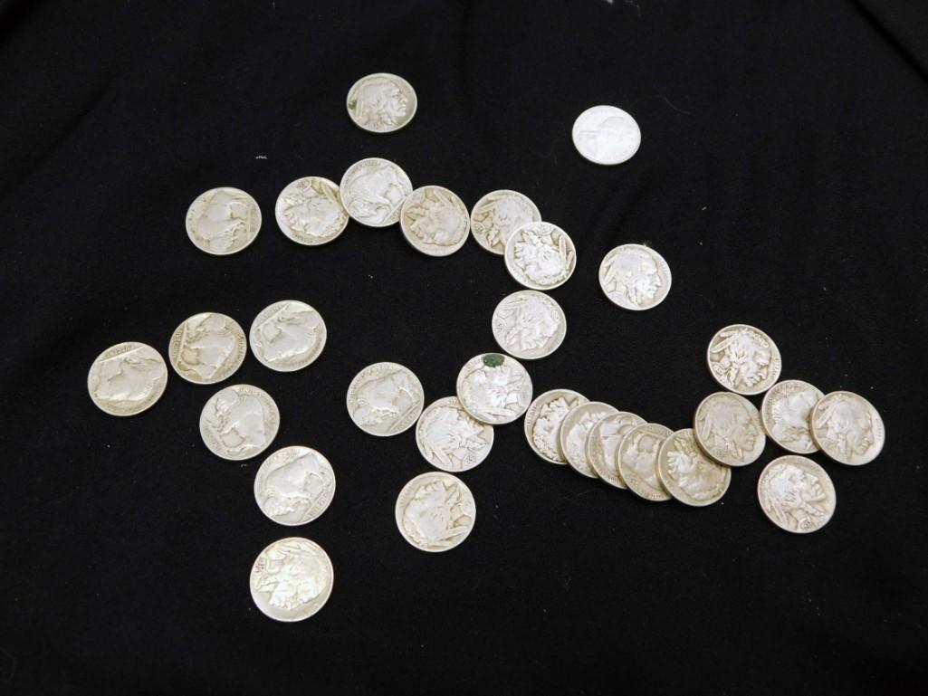29 Buffalo Nickels and 1 Canadian Nickel (1 of 3)