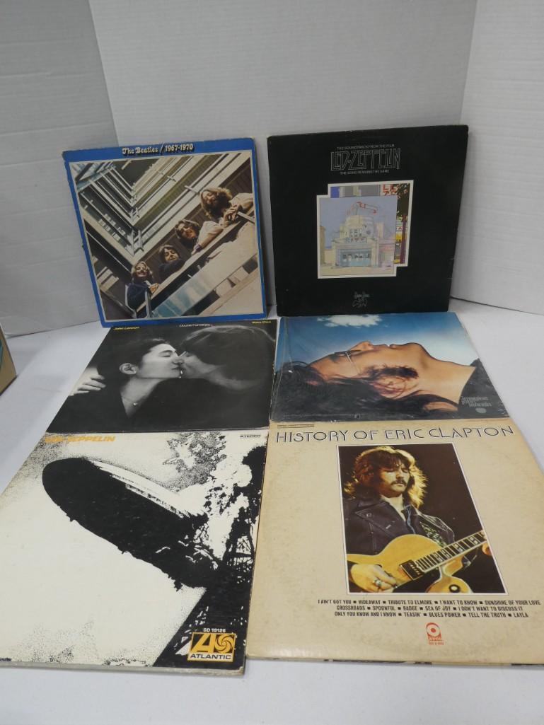 Lot of 6 Vinyl LP Record Albums including the Beatles (1 of 4)
