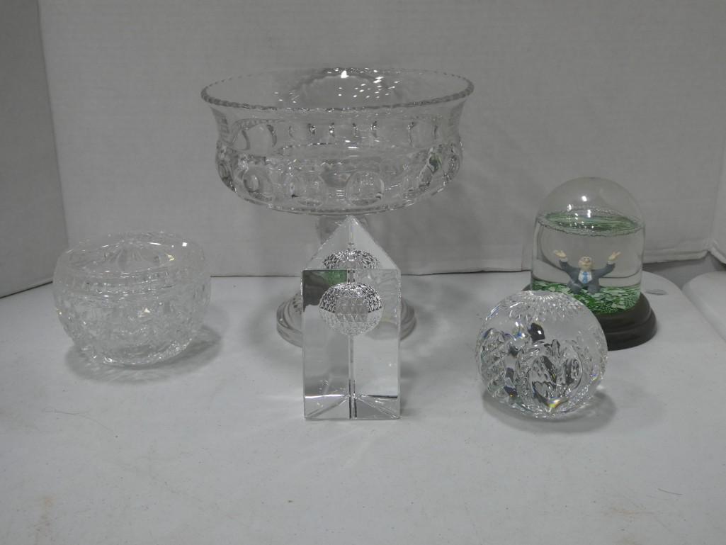 Lot of Glass, Crystal, Snow Globe, etc.: Lot of Glass, Crystal, Snow Globe, etc.