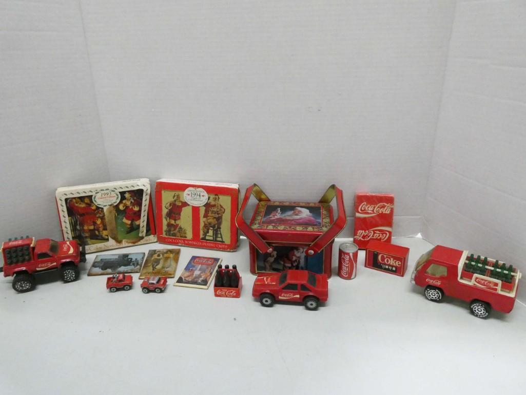 Coca Cola Collectibles Lot incl Toy Cars , Playing (1 of 3)