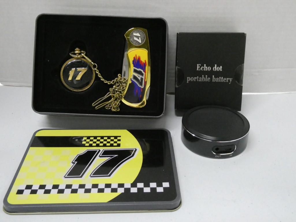 Pocket Watch and Pocket Knife Gift Set and an Echo Dot (1 of 1)