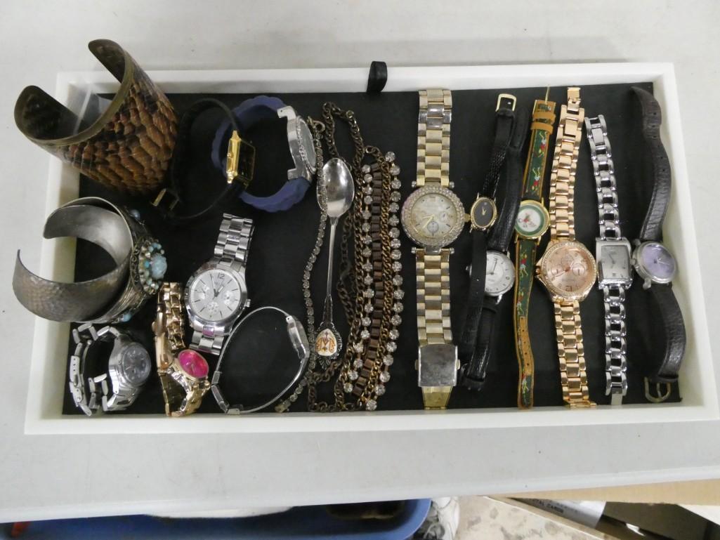 Lot of Watches , Bracelets , spoon (1 of 1)