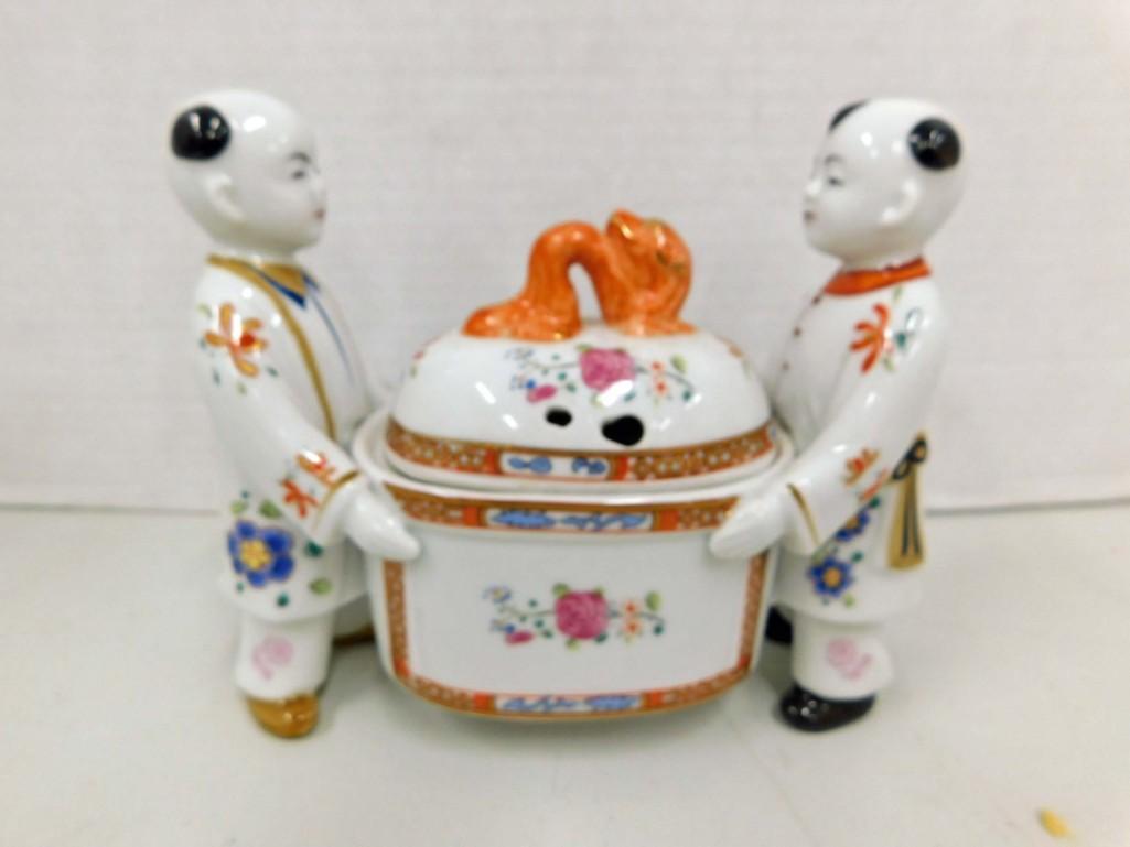 Small Asian Porcelain Figural Server (1 of 5)
