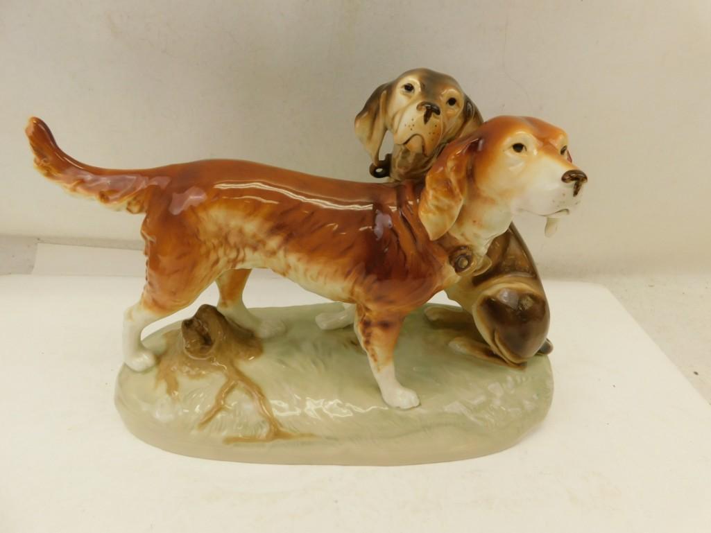 Royal Dux Porcelain Ceramic Dogs Figurine (1 of 5)