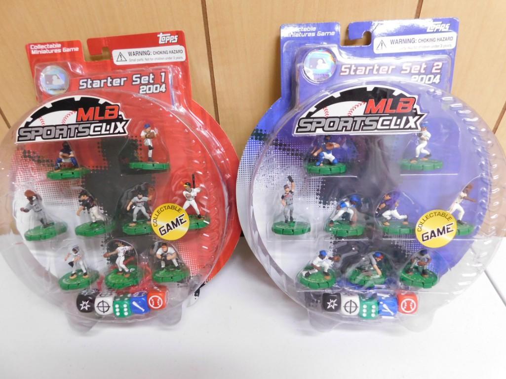 2 MLB Sportsclix Games New in Package incl Starter Set 1 and 2: 2 MLB Sportsclix Games New in Package incl Starter Set 1 and 2