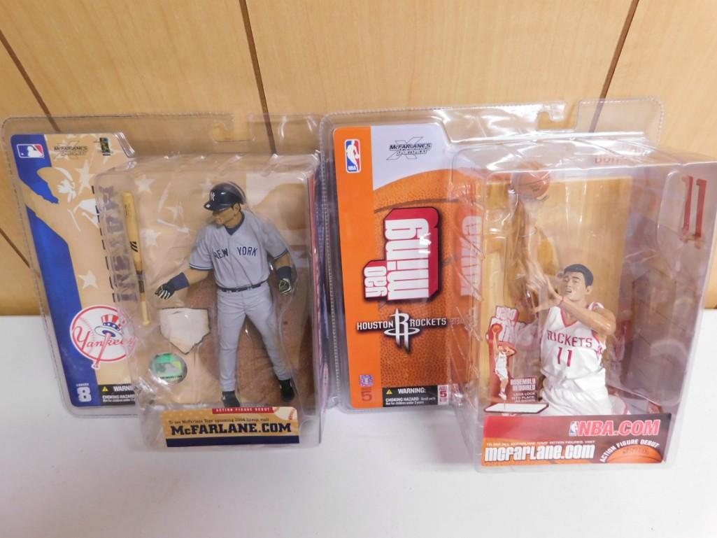 2 McFarlane Action Figures incl Hideki Matsui and Yao Ming (1 of 4)