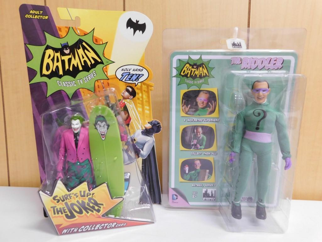 Batman Classic TV Series Action Figures incl The Riddler and Surf's Up The Joker (1 of 5)