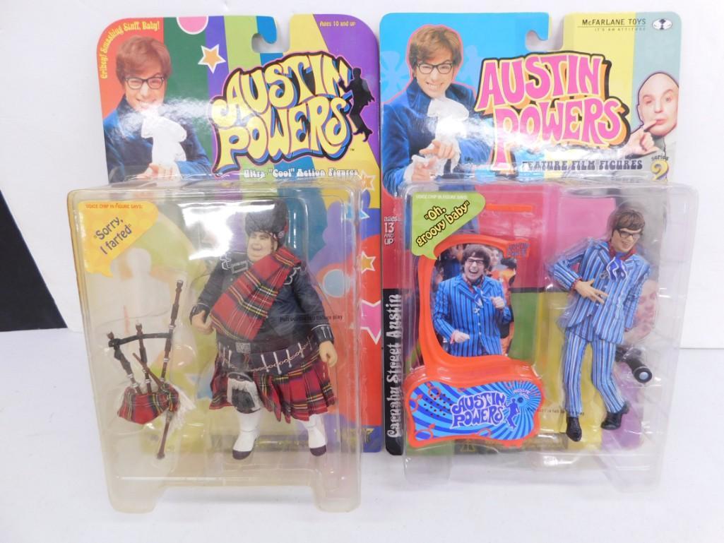 2 Austin Powers Action Figures New Old Stock (1 of 3)