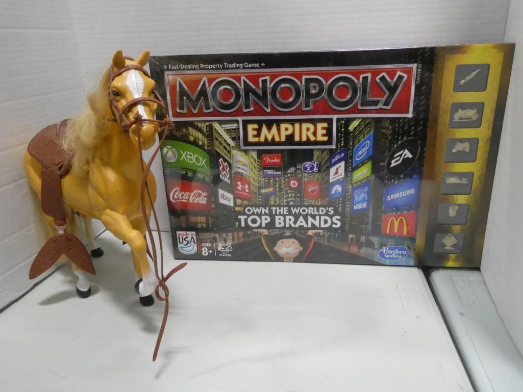 Toy Lot incl Monopoly Empire New in Box and a Toy Horse: Toy Lot incl Monopoly Empire New in Box and a Toy Horse