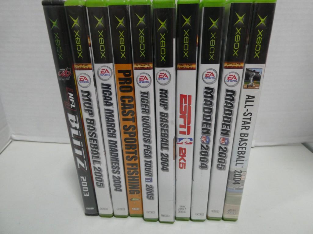 Xbox Video Game Lot incl Madden , NFL Blitz 2003 , etc (1 of 1)