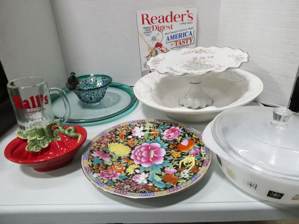 Lot of Dishes incl Mid Century Casserole: Lot of Dishes incl Mid Century Casserole