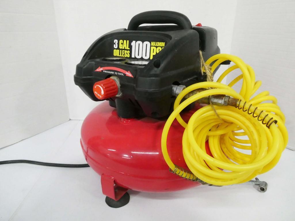 3 Gallon 100 Maximum PSI Air Compressor Works (1 of 1)