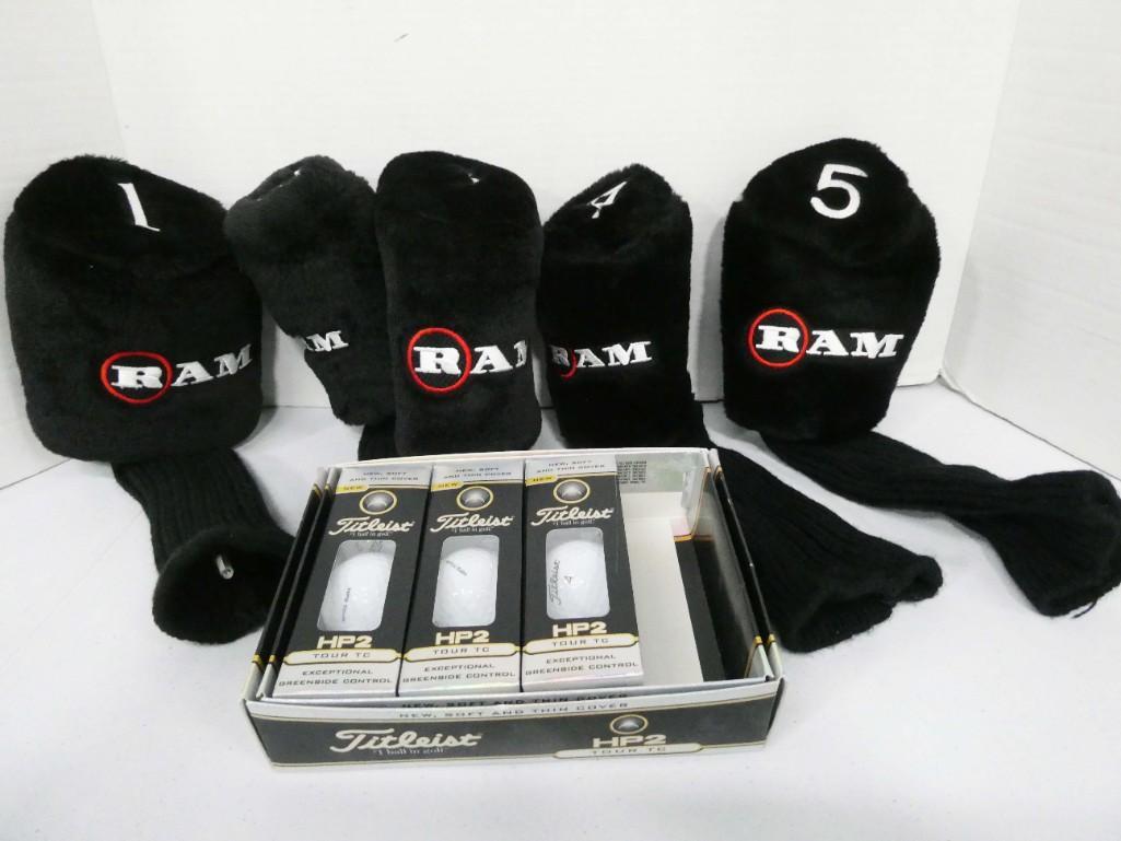 Titleist HP2 Golf Balls and Ram Golf Club Covers (1 of 2)