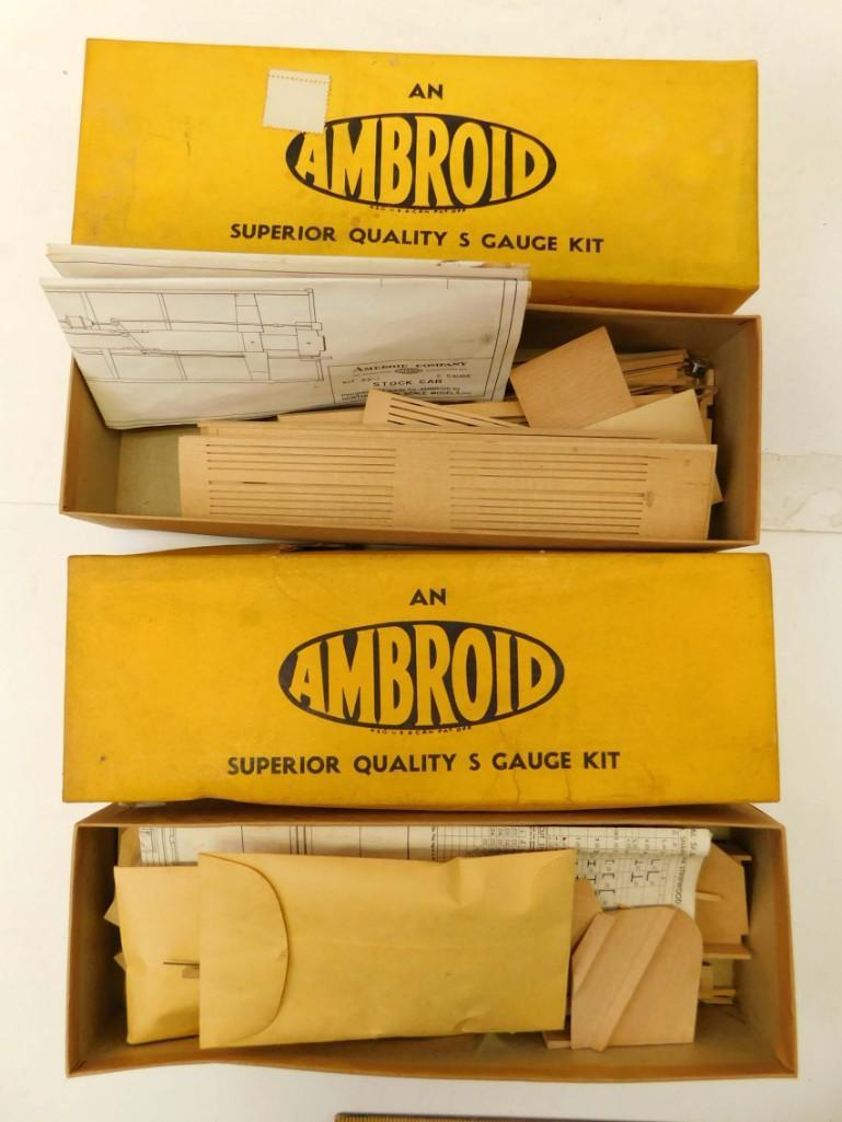 2 Ambroid S Gauge Model Railroad or Train Car Kits (1 of 4)