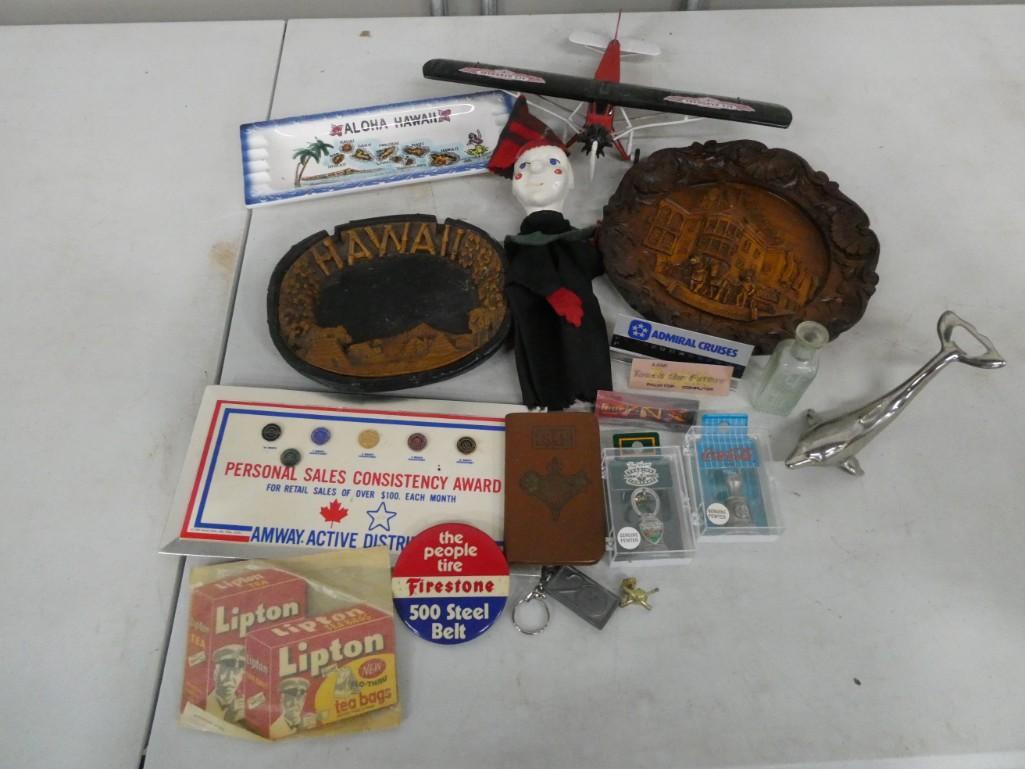 Lot of Smalls incl Advertising items , Bottle Opener , Souvenir Items , Ashtrays , etc (1 of 4)