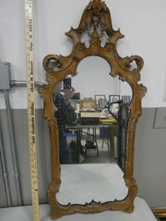 Vintage Wall Mirror Hand Carved: Vintage Wall Mirror Hand Carved