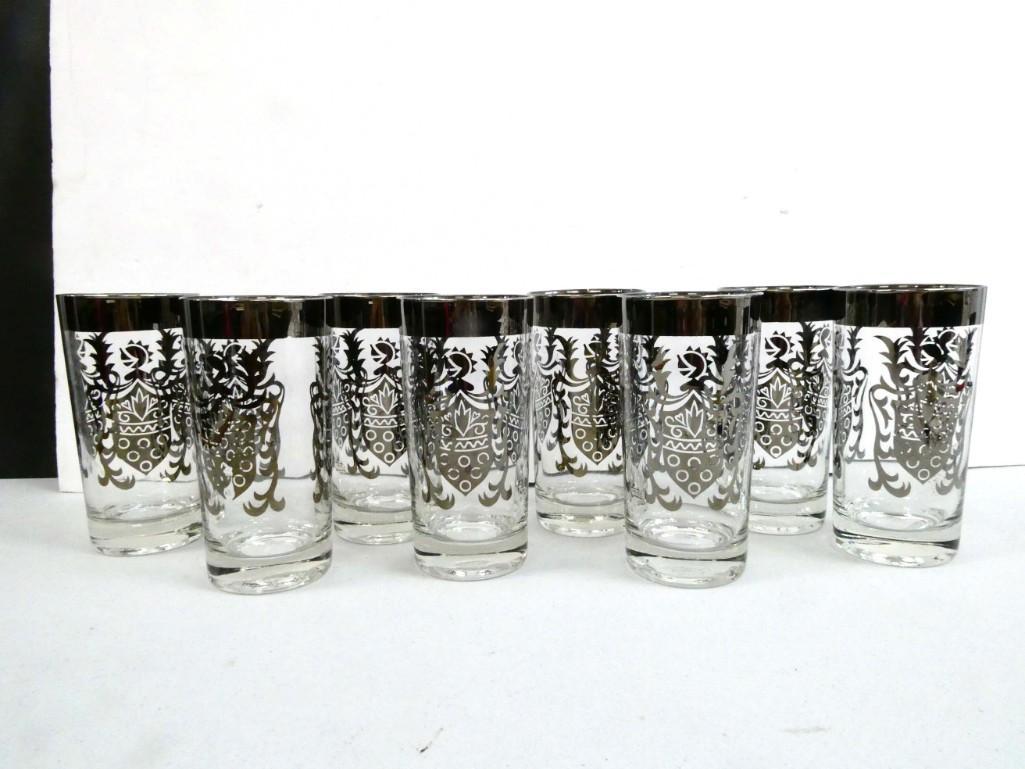 8 Vintage 1930s-1950s Guardian Shield Silver Trim Glasses by Kimiko (1 of 3)