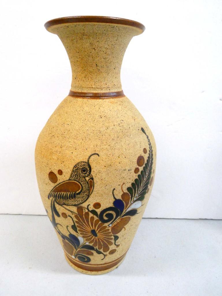 Sandstone Vase Signed approx 11" Tall (1 of 4)