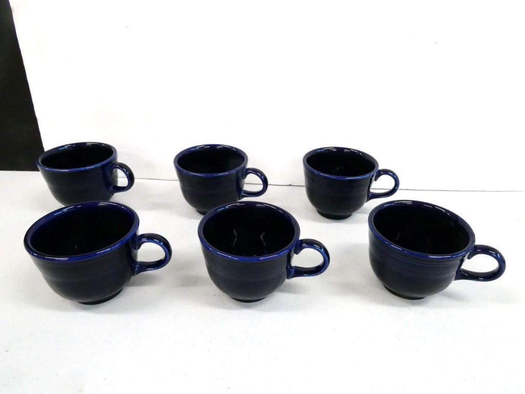 6 Fiesta Ware Cobalt Blue Coffee Cups or Mugs (1 of 3)