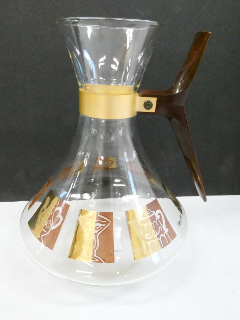 MCM Inland Glass Co Coffee Carafe: Vintage Mid Century Mod MCM Inland Glass Co Coffee Carafe
