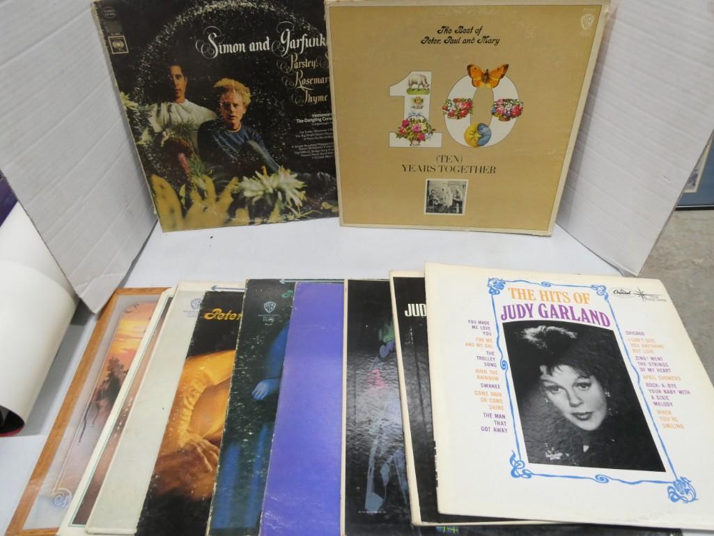 Lot of 33 RPM Vinyl Records incl Cher, Peter Paul and Mary, Connie Francis, The Carpenters, Chubby C (1 of 1)