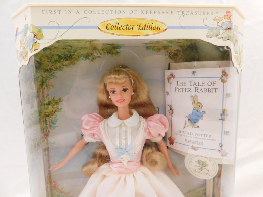 1997 Barbie The Tales of Peter Rabbit Beatrix Potter Collector Edition Doll NIB: 1997 Barbie The Tales of Peter Rabbit Beatrix Potter Collector Edition Doll New In Box . First in a collection of Keepsake Treasures, new in box