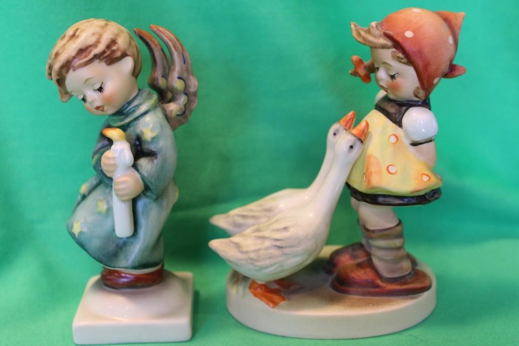 2 Goebel Hummel Figurines incl Heavenly Angel and Goose Girl (1 of 7)