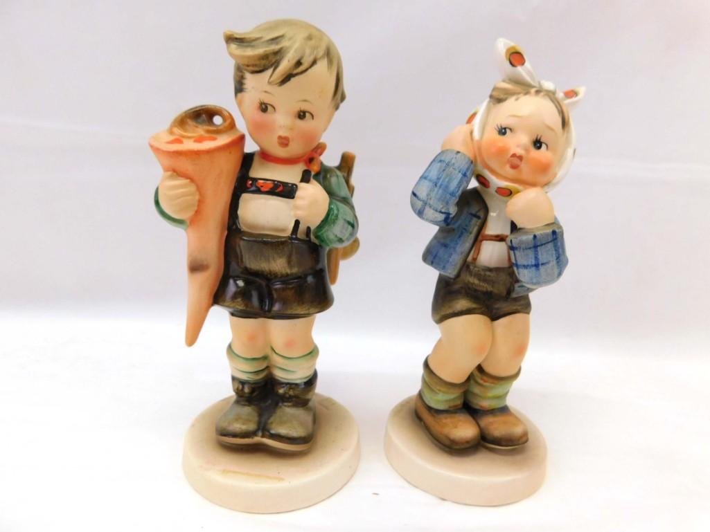 2 Goebel Hummel Figurines incl Little Scholar and Toothache (1 of 4)