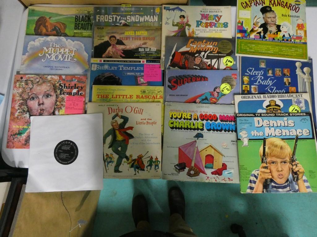 Lot of Children's Vinyl Record Albums including Walt Disney, Black Beauty (1 of 5)