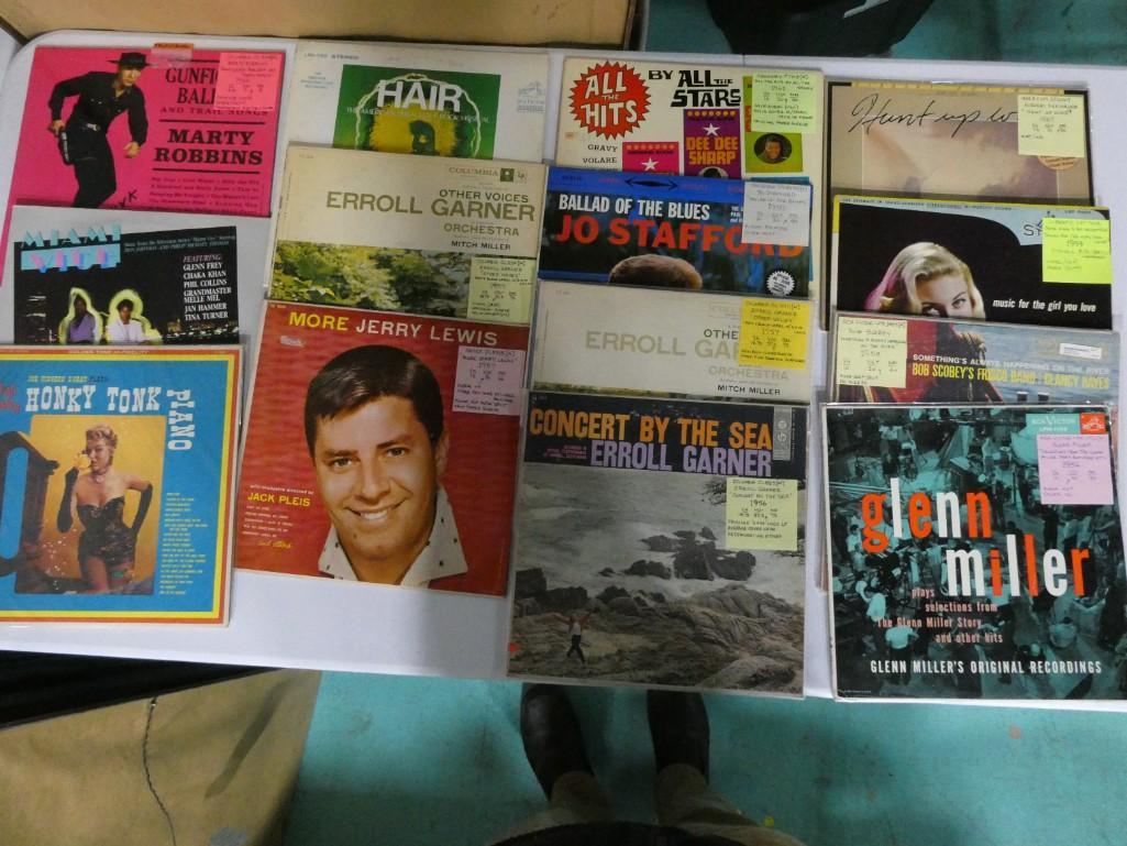Lot of Vinyl LP Records including Miami Vice, Hair, Erroll Garner (1 of 6)